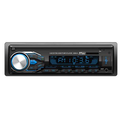 China Usb aux. Fm Input Receiver BT Din Car Stereo Single Audio Stereo Radio Mp3 Player MP3 Player With Intelligent Flowing Color LED Light for sale