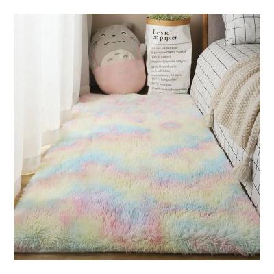 China Large Modern Soft Faux Fur Blanket Shaggy Patterned Fluffy Carpets Suitable Indoor Area Rug For Living Room And Bedroom for sale