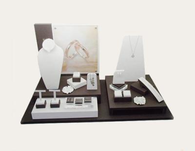 China Wholesale Good Quality Acrylic &MDF Jewelry Display Set Counter Jewellery Stand for sale