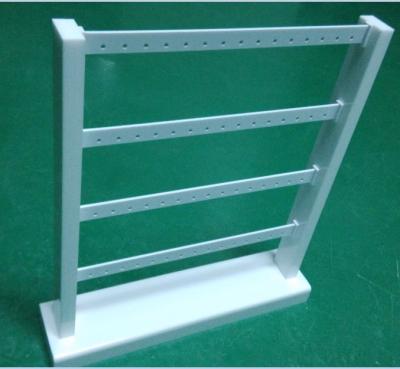 China Acrylic Earring Display Stand White Jewellery Stand Rack with 4 Tiers for Drop Earring for sale