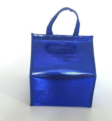 China Recyclable Manufacturers Direct Popular Refrigerated Food Blue Insulation Cooler Bag Can Be Customized for sale