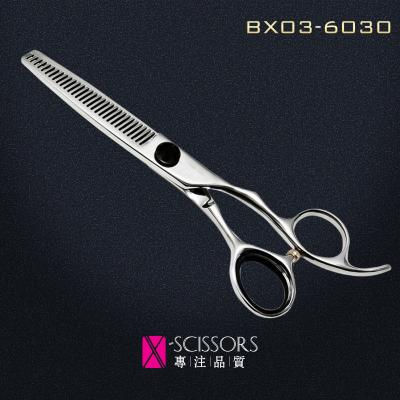 China BX03-6030 Convex Edge 30T Thinning Scissors of Japanese 440C Steel. Quality hair shears for sale