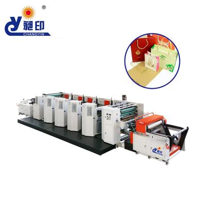 China High Speed ​​Automatic Flexographic Printing Machine ZXYT-41000 4 Color Pocket Bag Printers for sale