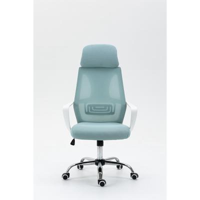 China Comfotable Fabric Material Swivel Black Office Chair Green Mesh Chair for sale