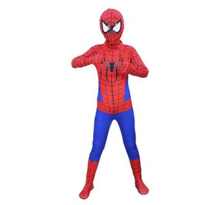 China Polyester Fancy Halloween Boys Party Costume Cosplay Clothes Spiderman Role Play Jumpsuit Kids One Piece Suits for sale