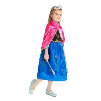 China Belle Fancy White Cinderella Princess Costume Elsa Anna Snow Deluxe Dress New Breathable Girls Kids Up Cosplay Birthday Party for sale