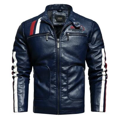 China Waterproof Mens Leather For Men Biker Distressed Genuine Lamb Material High Quality Parka for sale