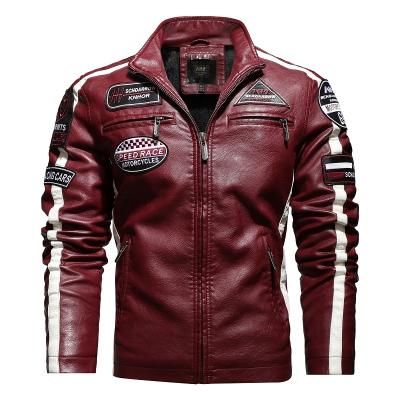 China High Quality Waterproof Biker Customized Fashion Motorcycle Stylish Men's Leather Men's Leather Biker for sale