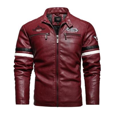 China Custom Motorcycle Fashion Manufacture Service OEM Motorcycle Waterproof Mens Black Solid Cycle Leather Jackets PU for sale