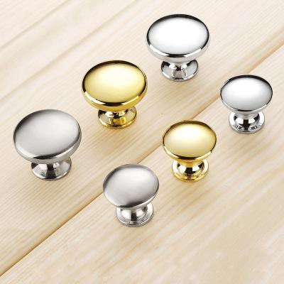 China Contemporary Drawer Knobs Furniture Cabinet Mushroom Type Handle Round Solid Single Hole Zinc Wardrobe Closet Pull Dresser Pull Knob for sale