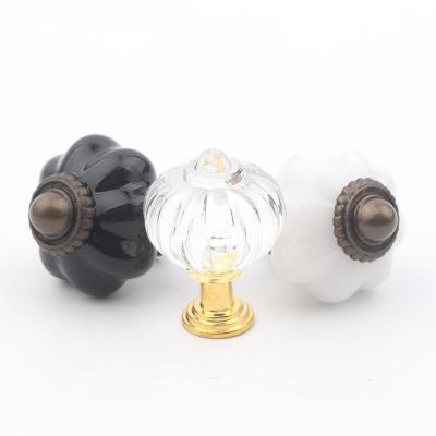 China Contemporary Modern Acrylic Drawer Knob Round Lantern Furniture Handles Pulls Furniture Cabinet Dresser Cupboard Kitchen Knobs Single Hole for sale