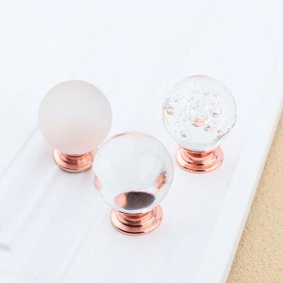 China Contemporary 30 Mm Crystal Ball Knobs Furniture Cabinet Kitchen Handles Drawer Dresser Knobs Desk Drawer Handle Cupboard Pulls Hardware for sale