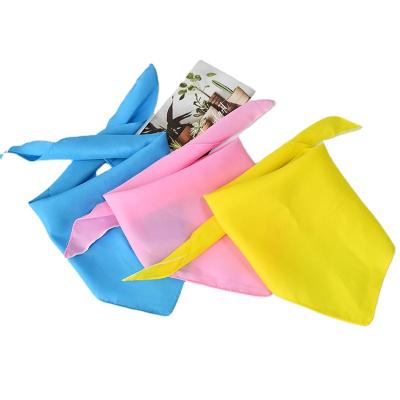 China Fanni Wholesale Dog Plain Triangle Scarf Solid Color Custom Colored Dog Bandanas For Sublimation for sale