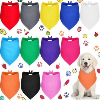 China Sublimation Plain Vivid Dog Bandanas Triangle Dog Bibs Heat Transfers Washable Dog Bibs Scarves For Small To Medium Pets for sale