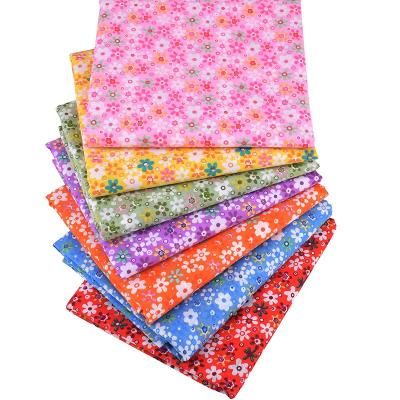 China Fanni 8pcs Fabric Pack Breathable Quilting Fat Quarter Sunflower Printing Floral 100% Cotton Fabric Patches DIY Patchwork for sale