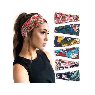 China Women Popular Bohemian Yoga Fanni Amazon Most Popular Vincha Headbands Sports Workout Hair Bands For Wholesale for sale