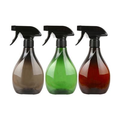 China Retro Barber Shop Hairspray Bottle Humidifying 450ml Clear Spray Bottle Household Color Manual Push Type Bottle PW004 for sale