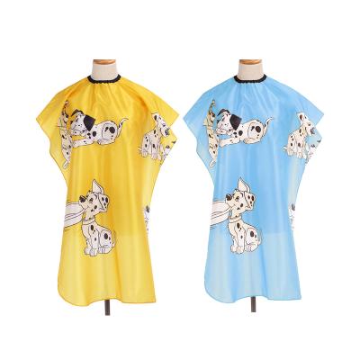 China Luxury Salon Fashion Hairdresser Light Cloth Shawl Kids Barber Cape Hair Cutting Cape P6428 for sale