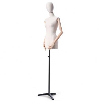 China With Arms And Half Body Wholesale Mannequin Shop Head Clothing Model Form Adjustable Maniquies Female Mannequin For Clothing Display for sale