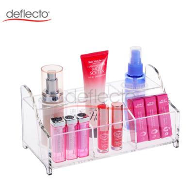 China Custom acrylic cosmetic holder, acrylic skincare display for lipstick, eye shadow, blush for sale