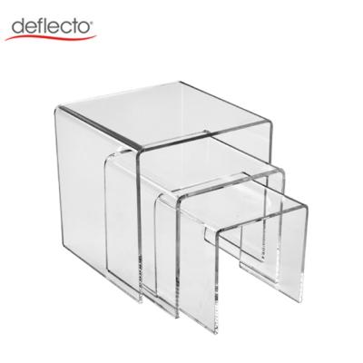 China eco-friendly wholesale acrylic riser for jewelry display, cosmetic display and perfume display for sale