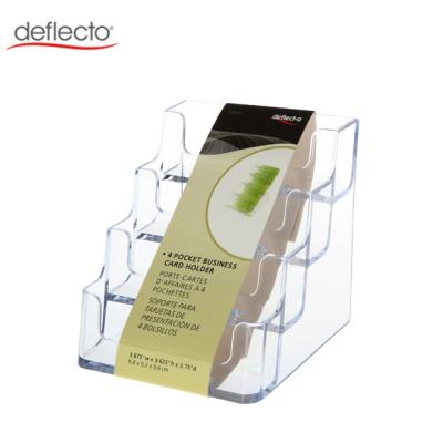 China Desk 4 Tiers Business Card Holder For Office Multiple Business Card Holders, Business Card Holder Stand Business Card Display Rack, Clear for sale