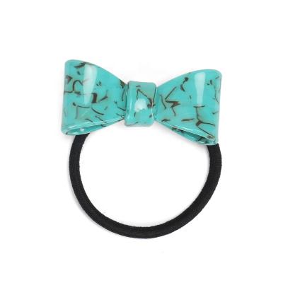 China Korean Hair Bow Style Bow Hair Bands Acetate Multicolor Wholesale Cute Elastic Eco-Friendly/Recyclable/Fancy Hair Ties For Girl for sale