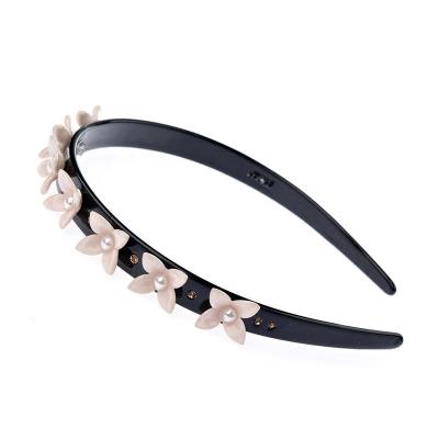 China Korean Style Rhinestone Pearl Headband Bridesmaid Headbands Acetate Eco-Friendly/Recyclable/Fancy Jewelry Headbands for sale