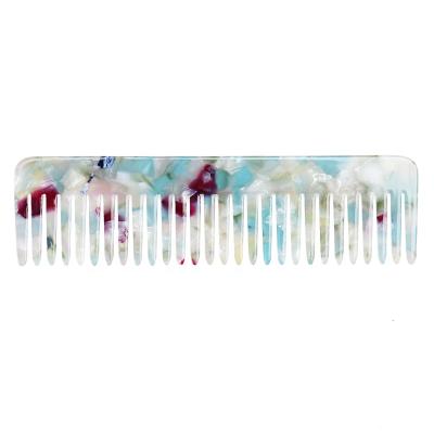 China Eco-Friendly/Recyclable/Fancy Comb Long Thin Handleless Straighten Comb Cellulose Acetate Combs For Salon for sale