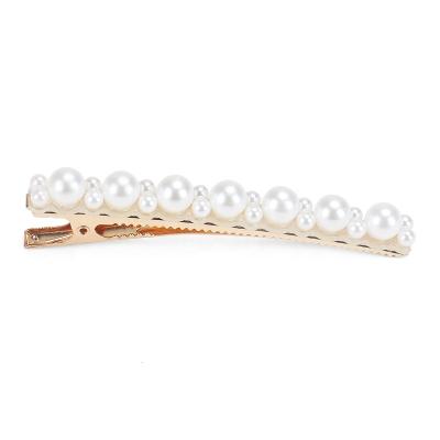 China Eco-friendly/Recyclable/Fancy Fashion Alligator Hair Clip Pearl Hair Clips Women Girls Hair Accessories For Party Wedding Diary for sale