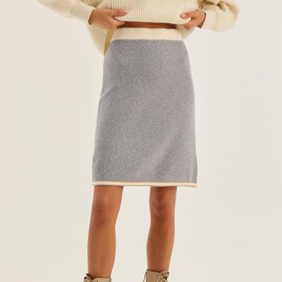 China Wholesale anti-static knitted skirts 2021 new classic fashion knitted skirts ladies knitted skirts for sale