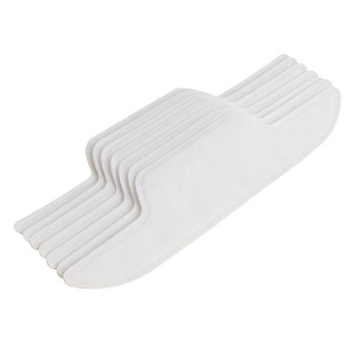 China Ultra-thin Soft Top Selling Absorbent Sweat Pads Hat Liner Hat Pad Girl Collar Sweat Pads For Clothes Disposable Collar Sweat Pads for sale