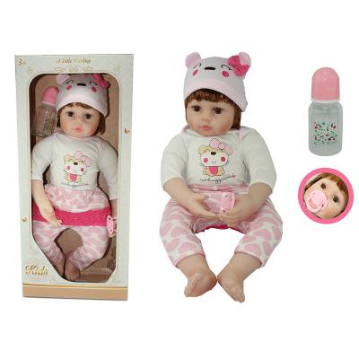 China Inch Silicone Baby Dolls Changeable Silicone Realistic Silicone Body For Full Soft Newborn With Kit Reborn Doll Black Lifelike Toddler Clothes for sale