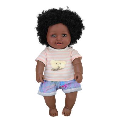 China Manufacture Changeable Non-Toxic Vinyl 18inch Black China Clothing Baby Doll For Children for sale