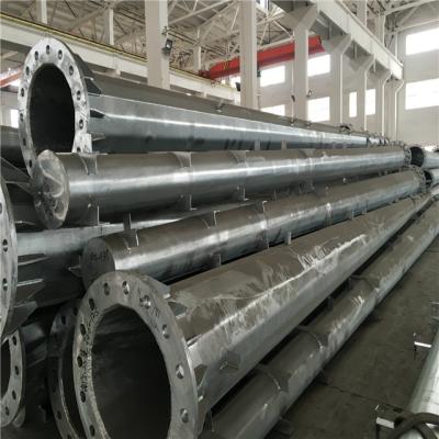 China Electric Power Supply Galvanized Power Pole Steel Electric Concrete Pole PCC Flat Pole for sale