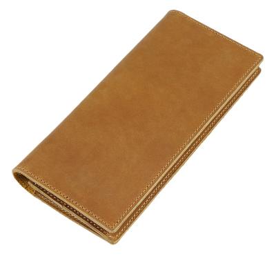 China Fashion Men Customized Genuine Leather With Card Holders Pocket Clutch Purse Wallet Along for sale