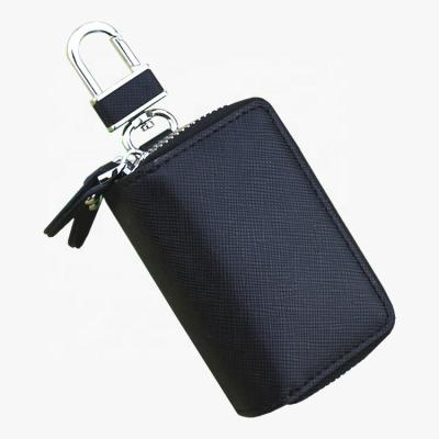 China Durable Colorful Genuine Leather Key Chains Holder Car Cover Device Remote Key Case for sale