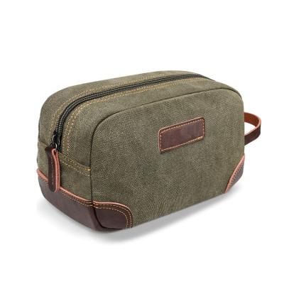 China Vintage Amazon Sale Vintage Well Men's Toiletries Storage Package Canvas Travel Toiletry Bag for Travel for sale