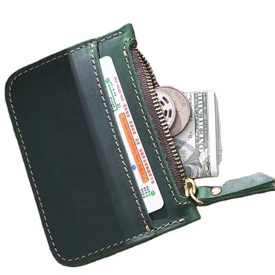 China 2021 Latest Design Unisex Fashion Small Colorful Genuine Leather Coin Wallet Coin Purse for sale