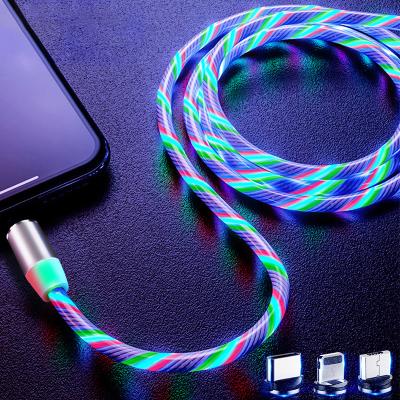 China USB 3.0 Magnetic USB Charging Cable Charging Magnetic Led Mobile Charger For Type C USB Android iPhone Cable for sale