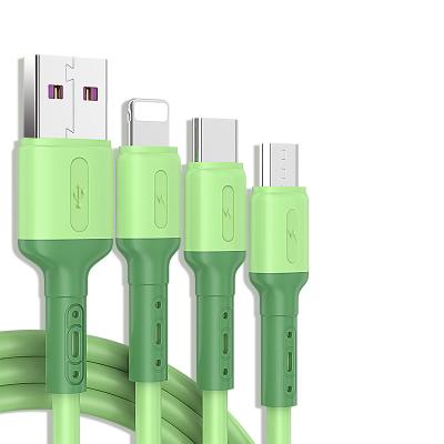 China New Silicone 2021 USB 3.0 Usb Connector Charger Type C Cable 3.0 Usb Micro 3 Cables In 1 Magnetic Charging Cable for sale