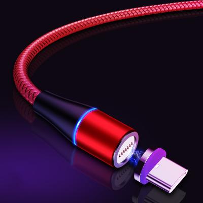 China USB 3.0 Quick Charge + Data Transfer Magnetic Data Cable Type C Magnetic USB In1 USB Fast Charging Nylon Cable 3a Cable 3a Mobile Phones 3 for sale