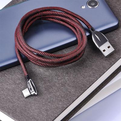 China Fast Type C Cable USB 3.0 Nylon Braid Type-C + Aluminum Alloy 1M 5A Data Cable for sale