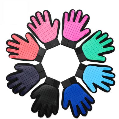 China Breathable Stretch Grooming Grooming Glove Brush Pet Fur Hair Remover Glove Cat Horse Massage Brush Dog Pet Throwing Gloves Brush for sale