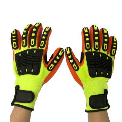 China Breathable Stretchy Anti TPR Cut Collision Puncture Motorcycle Racing Protective Hand TPR Impact Gloves for sale