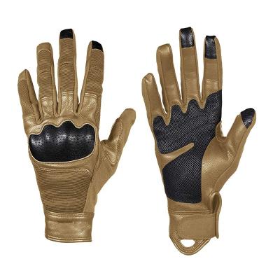 China Full Finger Hard Touch Screen Motorcycle Combat Knuckle Cut Resistant Recycling Tactical Gloves for sale