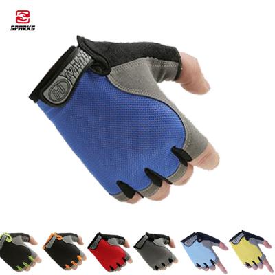 China Breathable Stretchy Unisex Anti Slip Outdoor Bicycle Cycling Half Finger Racing Sports Motorcycle Bike Gloves for sale