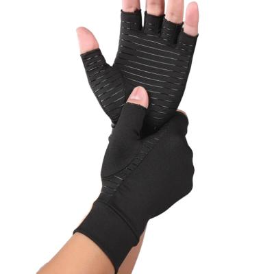 China Amazon Hot Selling Breathable 88% Infused Copper Content Gloves For Carpal Tunnel Copper Compression Arthritis Gloves for sale