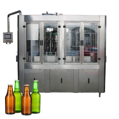 China Automatic Isobaric Carbonated Soft Drink Bottle Filling Machine Beer Glass Filler And Capper for sale