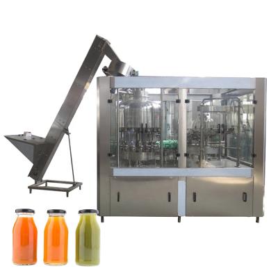 China Automatic Beverage Twist Off Juice Glass Water Lid Packing Machine Bottle Filling Packing Bottling Equipment for sale